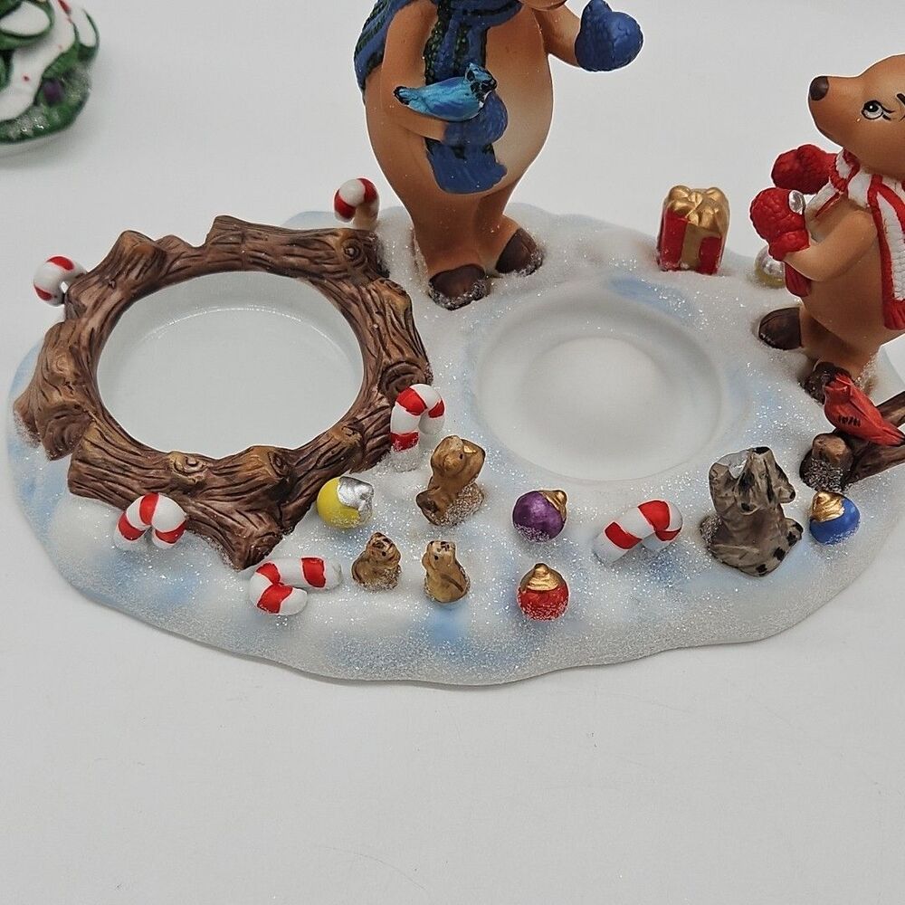 PARTYLITE REINDEER CHRISTMAS VOTIVE CANDLE HOLDER P8536 DECORATING XMAS TREE BOX - Picture 7 of 10